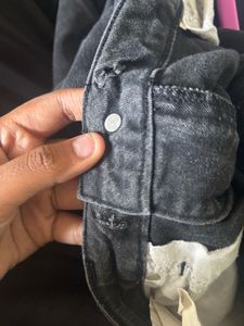 Stylish Dark Wash Flared Jeans.