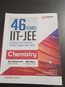 Arihant 46 Years IIT-JEE Chemistry Solved Papers