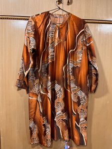 Rust Colored Kurti Cum Pheran