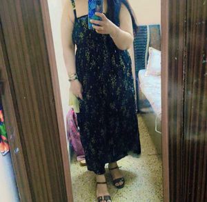 Beautiful sleeveless one piece in free size