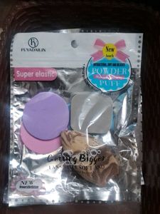 Set of Makeup Powder Puffs