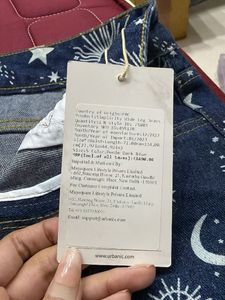 Celestial Print Flare Jeans