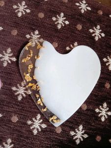 2 Heart Shape Tea Coseters