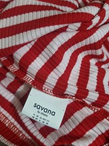 red striped top