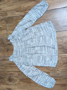 Textured Long Sleeve Top
