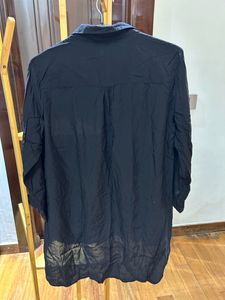 🇮🇳Freedom Sale🇮🇳Black Button-Down Tunic