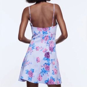 Zara Limited Edition Floral CorsetStyle Mini Dress