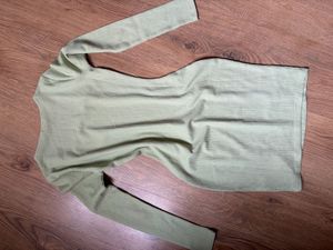 Sage Green Square Neck Mini Dress