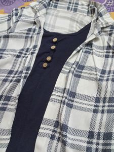 Trendy Check Top For Young Women And Girls