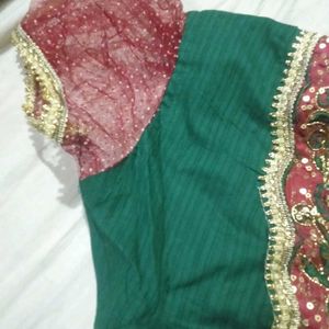 Kids Green Kurta Set with Dupatta