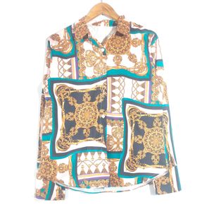 Polyester multicolour printed Top(Women)