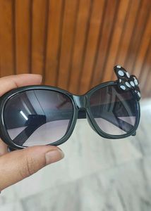 Cute Black Sunglasses with Polka Dot Bow