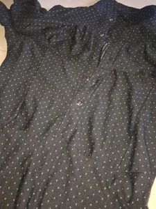 Chic Black Polka Dot Midi Dress