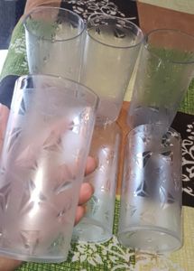 Plastic glasses set of 6