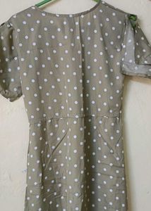 Women's Polka Dot Midi Dress