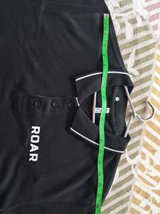 Men's Black ROAR Tiger Graphic Polo T-Shirt