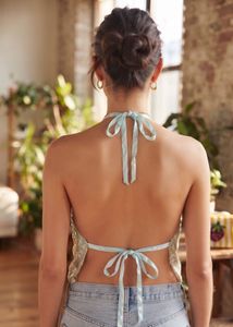 Boho Beaded Halter Top