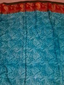 Boutique Made Saree With Designer Blouse