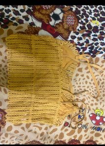 Yellow Crochet Halter Top nd white