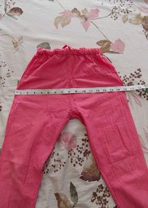 Peach kurta pajama set (6-7years)
