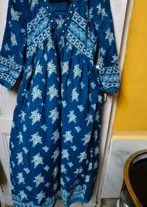 😍 Embroidery Blue Kurta Set