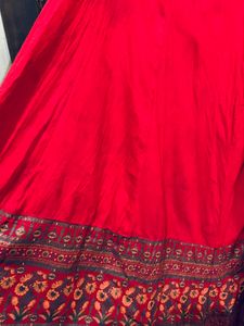 Red Kurta And Plazo Set For Women