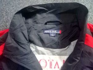 Vintage Black &amp; Red Track Jacket