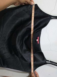 Strappy Regular fit women top Black