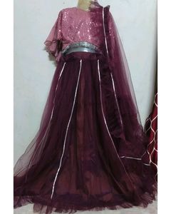Elegant Lehenga Choli with Sequin Top