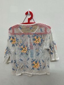 Crochet Floral Cardigan
