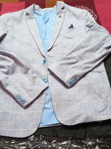 Men's Checked Blazer