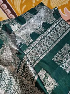 Unstitched Green Suit Set