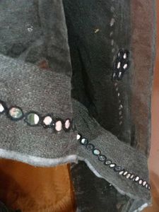 Elegant Ensemble: Black Net Dupatta + FREE Bangles