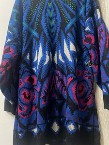 Vintage Patterned Knit Sweater top