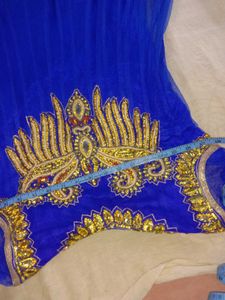 Royal Blue Anarkali Dress