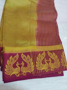 Elegant Peacock Border Saree