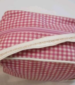Cute Pink Gingham Hello Kitty Bag