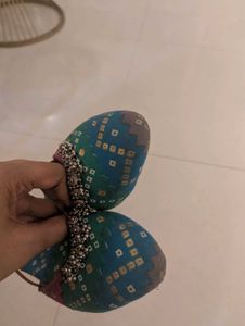 Colorful Embroidered Mules
