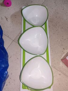 Bowl Set Of 3 With Serving Plate