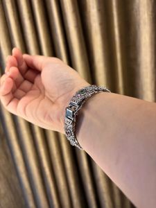 Exquisite German silver kundan  Bangle