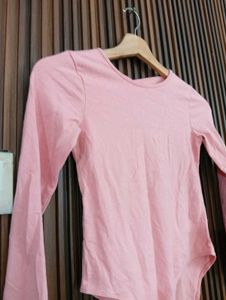 Pink Long Sleeve Bodysuit