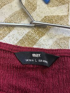 Textured Tie-Waist Top