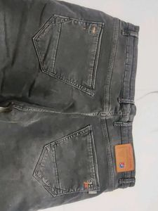 New Rfox 42 size Men's Charcoal Wash Jeans