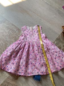 Cute Pink Floral Baby Dress