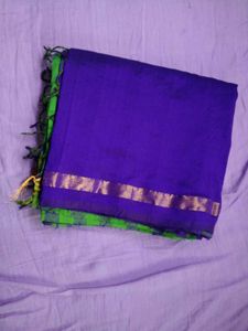 Elegant Blue & Green Saree