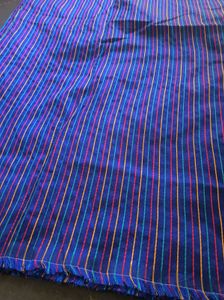 Striped Blue Ethnic Fabric