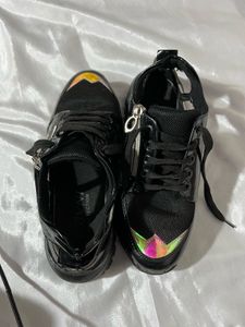 Chunky Black Sneakers