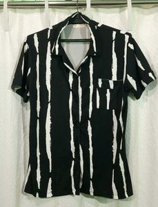 Stylish Black & White Striped Top