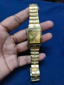 Titan Golden Analog Watch