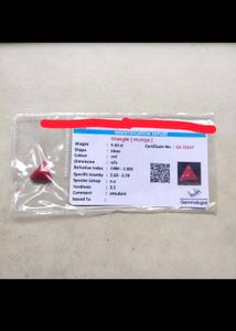 5.40 CTS. Red Italian Triangular Coral Gemstone